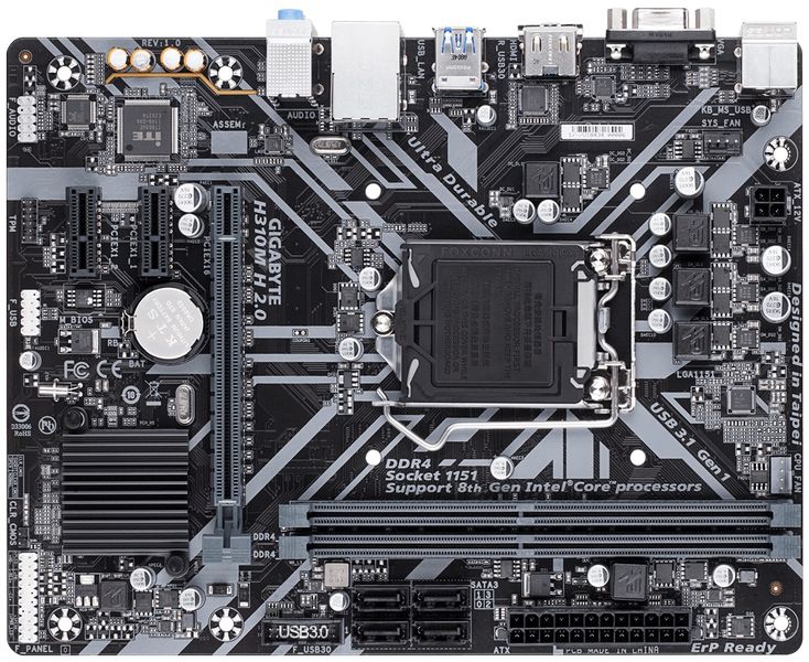 Gigabyte H310M H 2.0 Motherboard