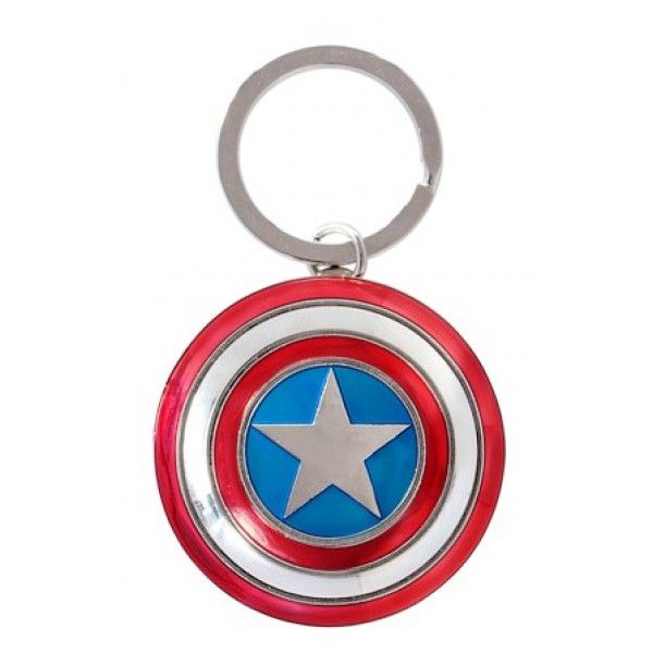 Official Marvel Avengers: Pewter Key Chain - Captain America Shield
