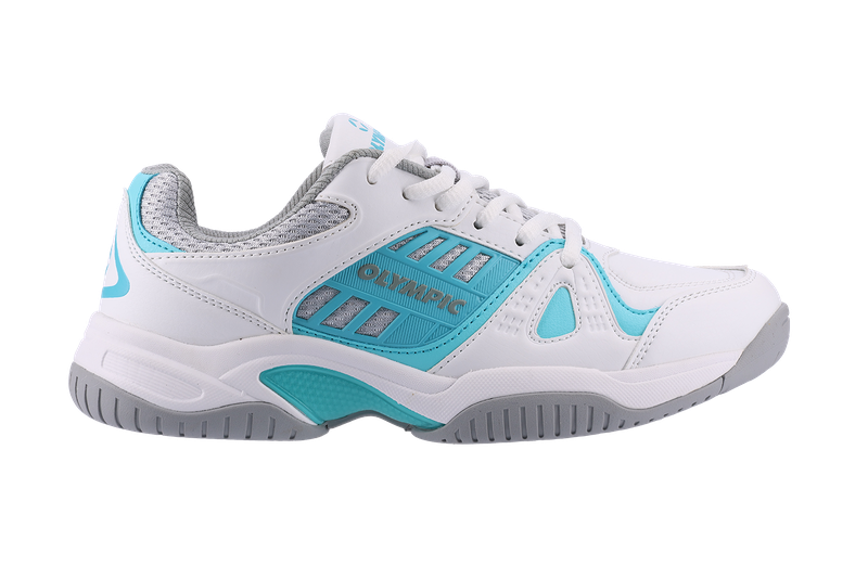 Olympic Ladies Game Court Shoe White/Blue