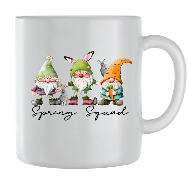 Spring Squad Coffee Mugs for Men Women Trendy Easter Graphic Present 081