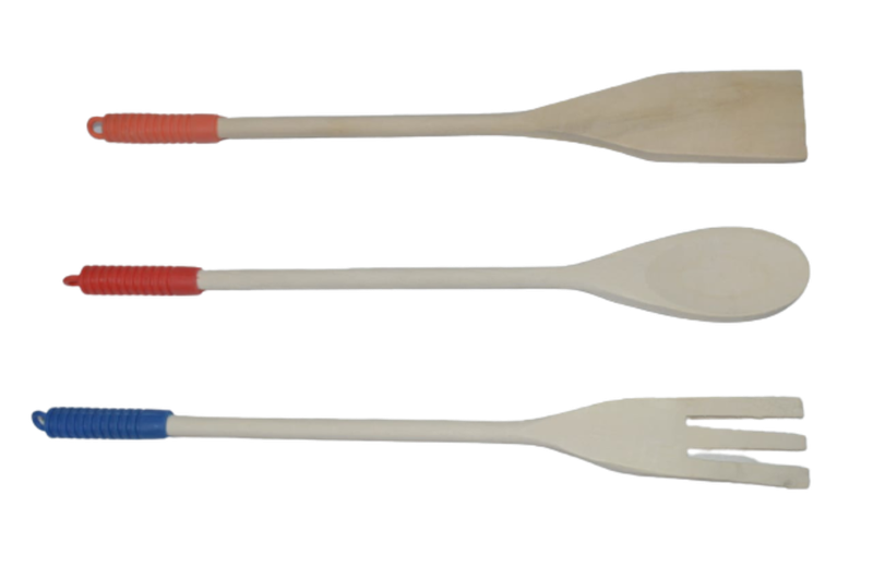 Wooden Spoon Set 3 Piece Colour Handle
