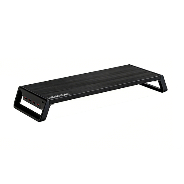 Supersonic Monitor Riser Computer Stand with USB Expansion Ports