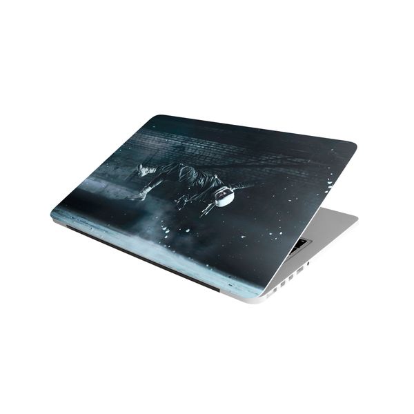 Laptop Skin/Sticker - Man Flip Dark Blue