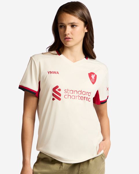 Liverpool Women's 25-26 Away Fan Soccer Jersey - Ecru