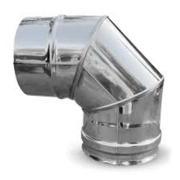 Stove Bend 8 Inch 90 Degree Galvanized
