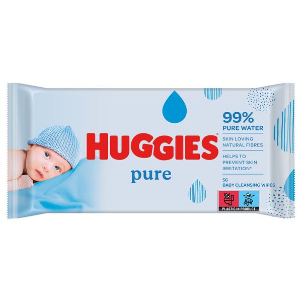 Huggies - Pure Single 56 Baby Wipes