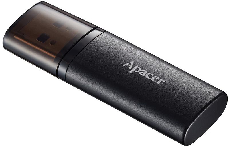Apacer (AP32GAH25BB-1) AH25B Metallic USB 3.0 Flash Drive, 32GB Black