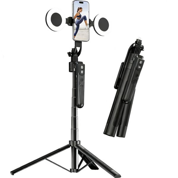 Extendable Auto Face Tracking Tripod 360 Stand for Vlog/Live Stream/Video