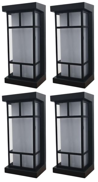 Hello Today Outdoor LED 15W Wall Light IP54 Rating - 4 Pack