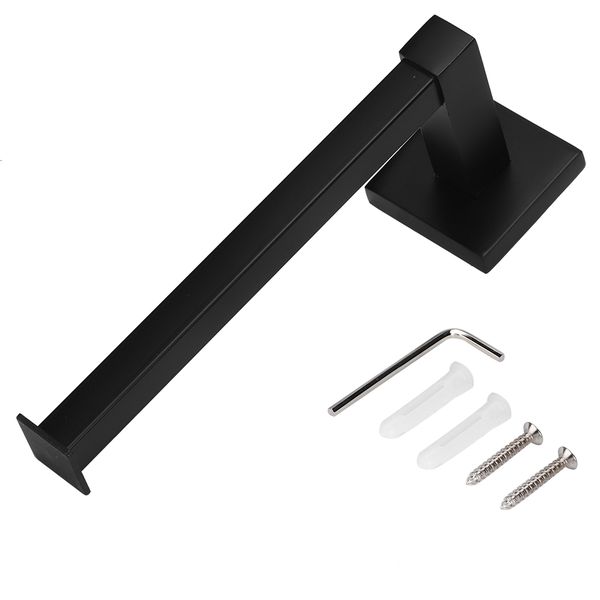 Black Wall Mount Toilet Roll Storage Shelf
