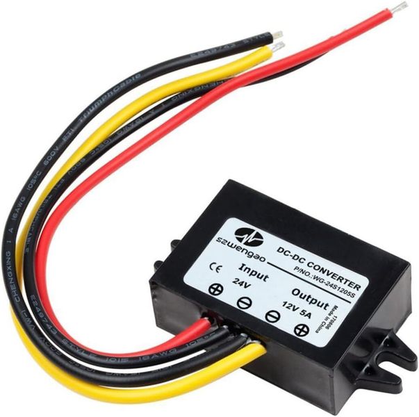 24v Professional Dc to Car Power Converter Shockproof Voltage Reducer