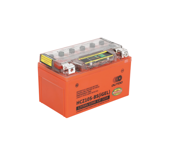 OUTDO HCZ10S-BS (IGEL) - Motorcycle Battery - 12V-8.6Ah