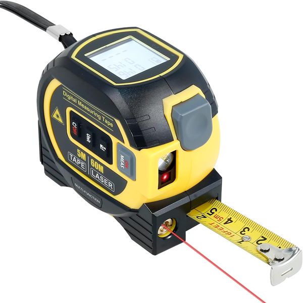 Almighty Ruler Laser Rangefinder, 3-in-1 Infrared Tape Measure, 60M Laser