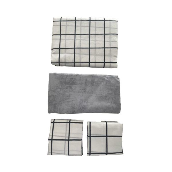 Stripe Double Duvet Cover Set with Pillowcases