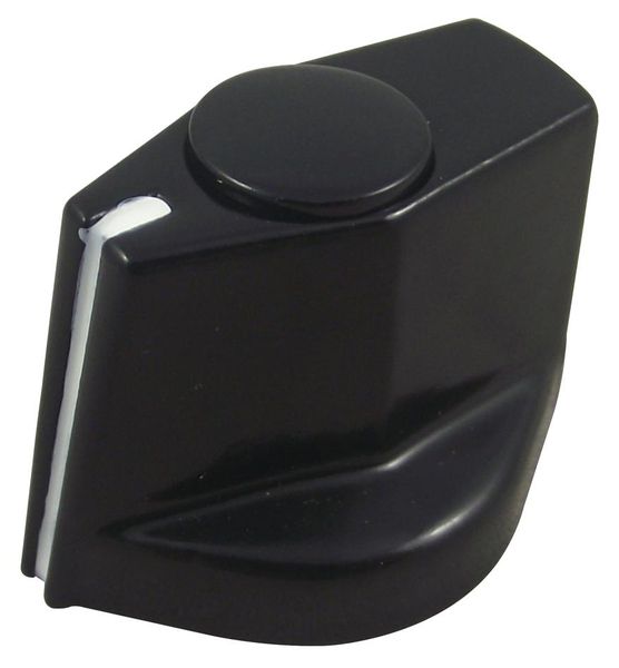 Mentor (499.603) Knob, Round Shaft, 6 mm, Aluminium, Pointer, 19.5 mm
