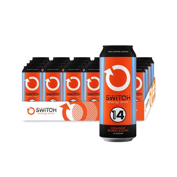 Switch Energy Drink - Orange Bubblegum (24 x 500ml)