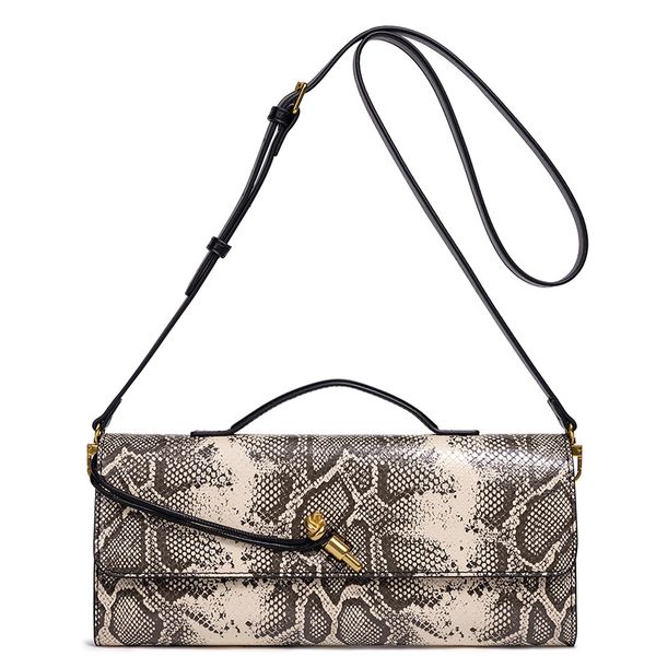 Handmade Snake-Patterned Woven Women's Bag - Exuding Sophistication