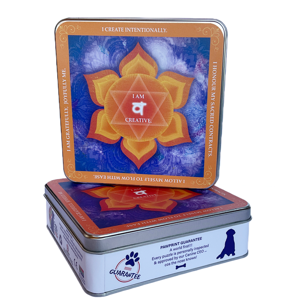 Sacral Chakra - 285 Random Cut Pieces Puzzle - Chakra Series