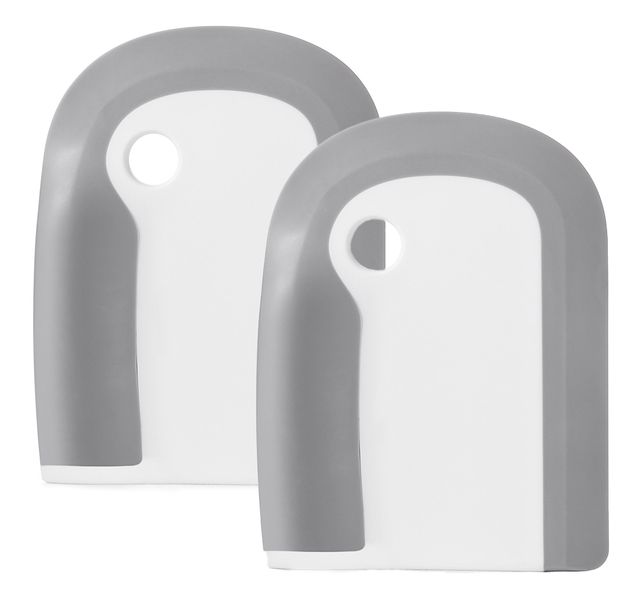 Set of 2 Dish Squeezers-Clears Leftover Food off Dishes with a Simple Swipe