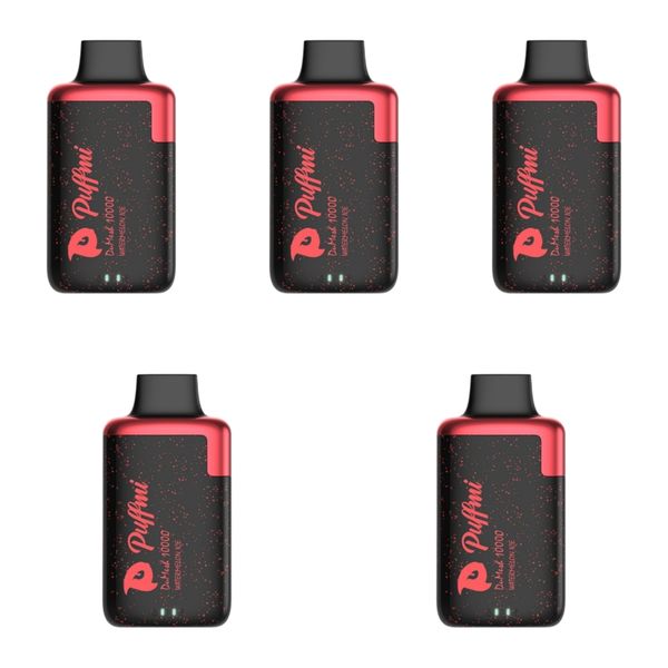 PUFFMI DuMesh 10000 Puffs Disposable Vape 50MG - Watermelon Ice (Pack of 5)