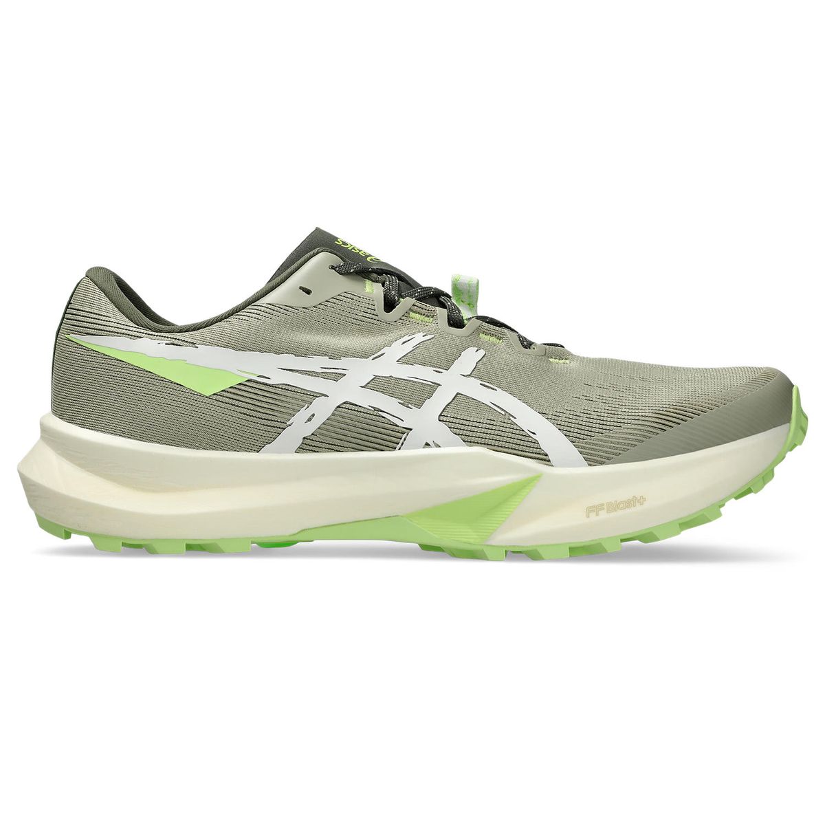 Asics Men's Fuji Lite 6 Performance Road Running Shoes - Khaki/Cream