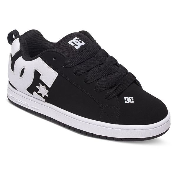 DC Mens Court Graffik Skate Sneaker - Black