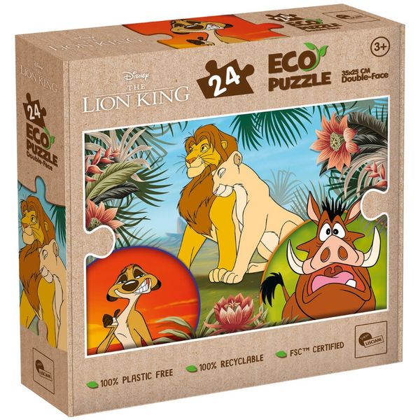 Lisciani 24 Piece Double Face Puzzle - Disney Lion King Colouring Fun!