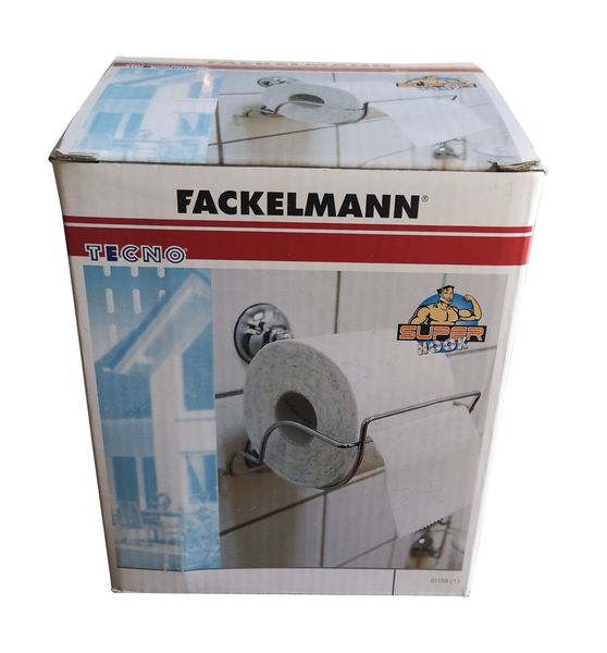 Fackelmann Toilet Paper Roll Holder For Wall Mounting - Bathroom Fixture
