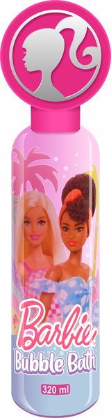 BARBIE By Mattel Official Licensed Kids 3D Top Bubble Bath - 320ml