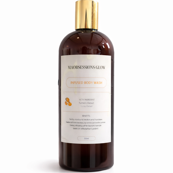 Turmeric Body Wash 500ml - Brightening, Even Skin Tone &amp; Glow Cleanser