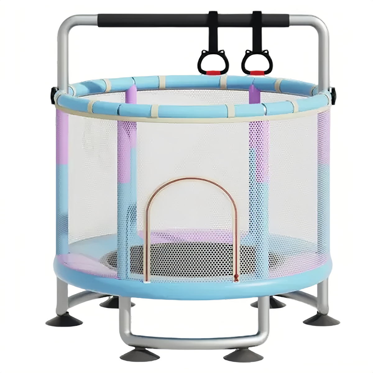 1.4 M Kids Trampoline Indoor Toddler Gymnastics Bar Swing Toy Gift