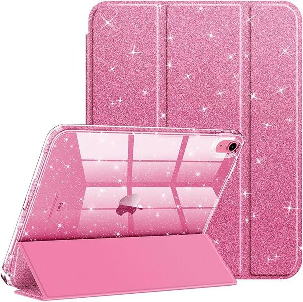 Glittery Pink Case Compatible with iPad 10th Gen / 2025 iPad 11th Gen