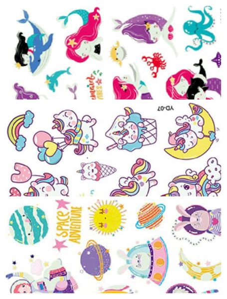 Kids Tattoos Mixed Luminous Pack - Where's the Party?