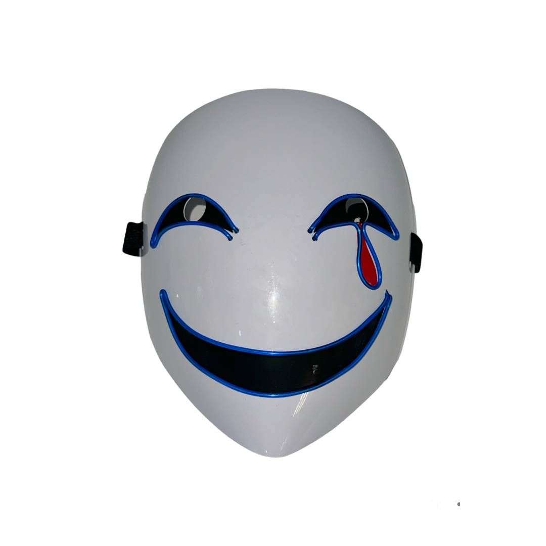 blue light on face mask