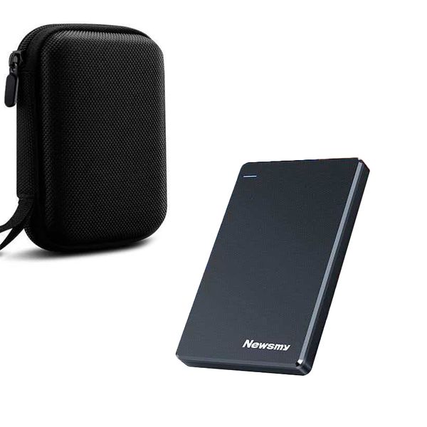 Newsmy 4TB Portable External Hard Drive - Elegant Black, USB 3.0, 2.5" High