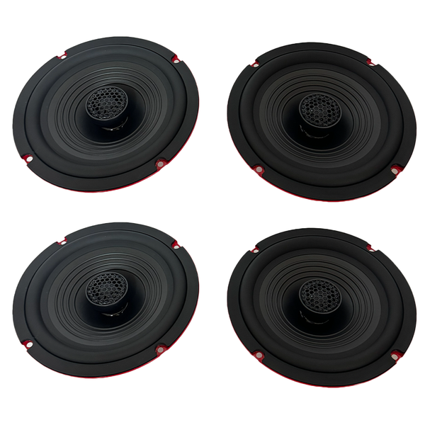 Powerbass WARHEAD-65F 6.5" 140W RMS Coaxial Speakers - 4 Pack