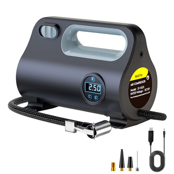 SUITU Cordless Digital Air Compressor for the Car, Car Tyre Pump/Inflator