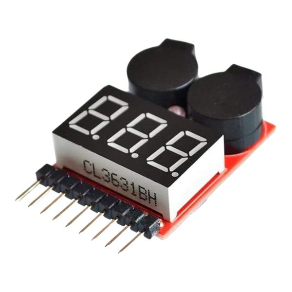HKD 1-8S Dual Battery Power Monitor with LED &amp; Buzzer Alarm