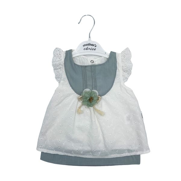 Mothers Choice Baby Cotton Linen Dress Flower