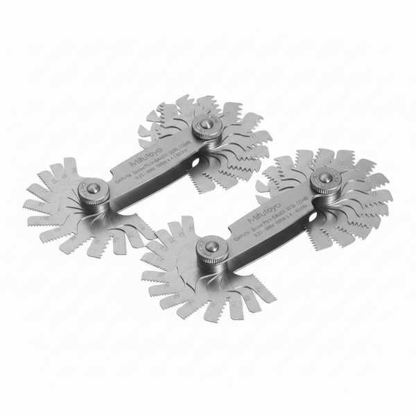 Garvin Screw Pitch Gauge - 52 Leaves for Metric &amp; Whitworth - 2 Pack