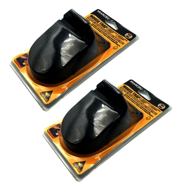 FI - 2x Pack Mouse Trap 150mm Black: Tuff Cat