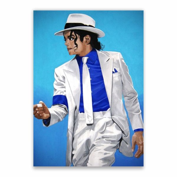Michael Jackson White Suit Poster - A1