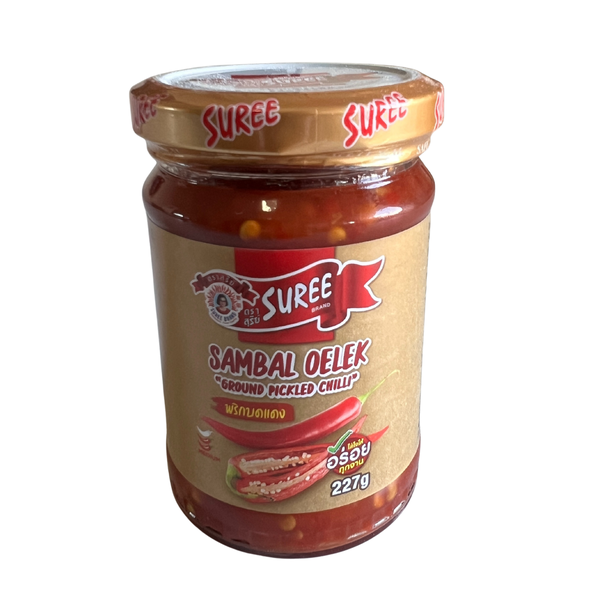 Suree Sambal Oelek Ground Pickled Chilli Paste 227g - Thai Spicy Sauce