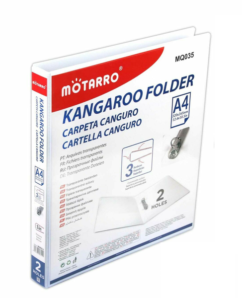 MOTARRO A4 1 inch Ring Binders - Durable PVC/PP File Folders for Office