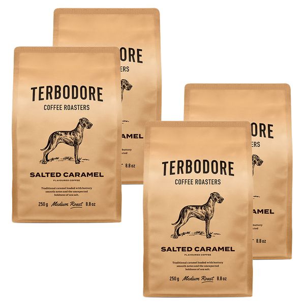 Terbodore Salted Caramel Coffee Beans Bundle - 4 x 250g