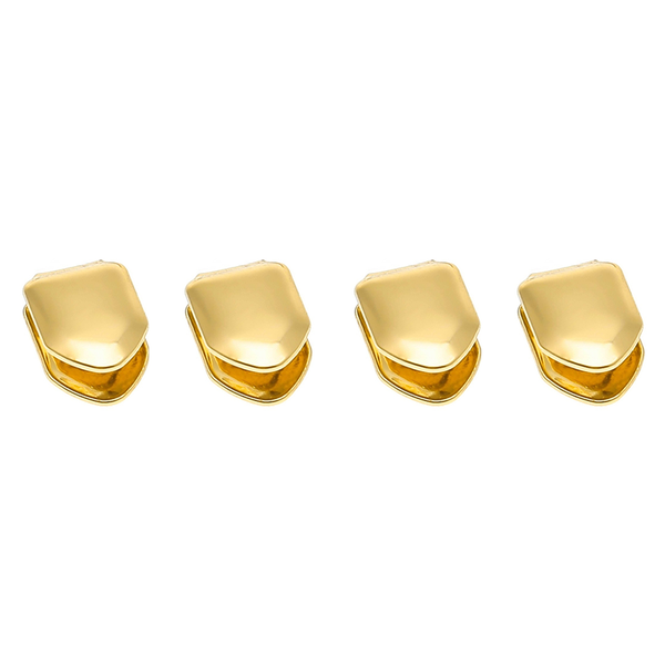 Gold Grillz Mouth, Hip Hop Teeth 4 Piece Set