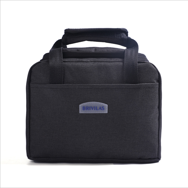 Black Waterproof Thermal Insulated Lunch Bag