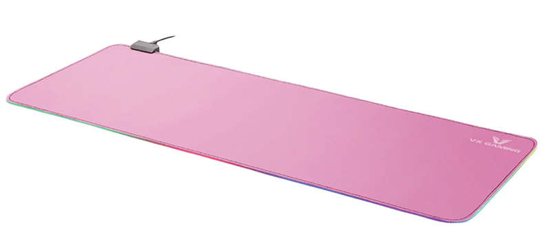 VX Gaming Mythic RGB Gaming Mouse Pad - Pink