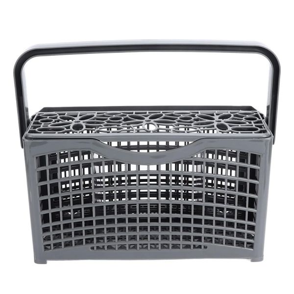 Dishwasher Basket 2 in 1 Cutlery Dishwasher Replacement Basket - Grey