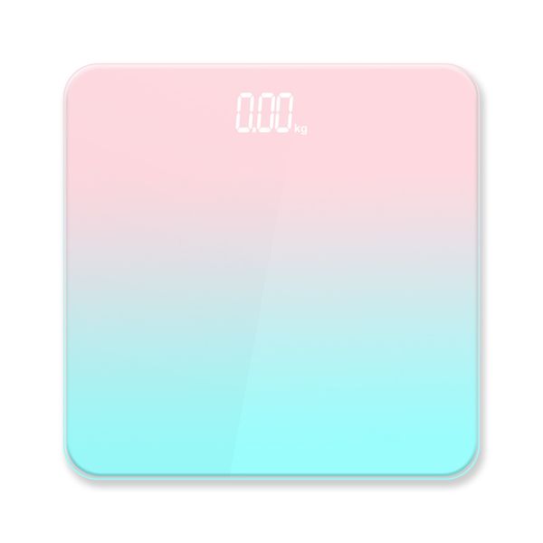 Rechargeable Digital Bathroom Scale with LED Display &amp; Temperature